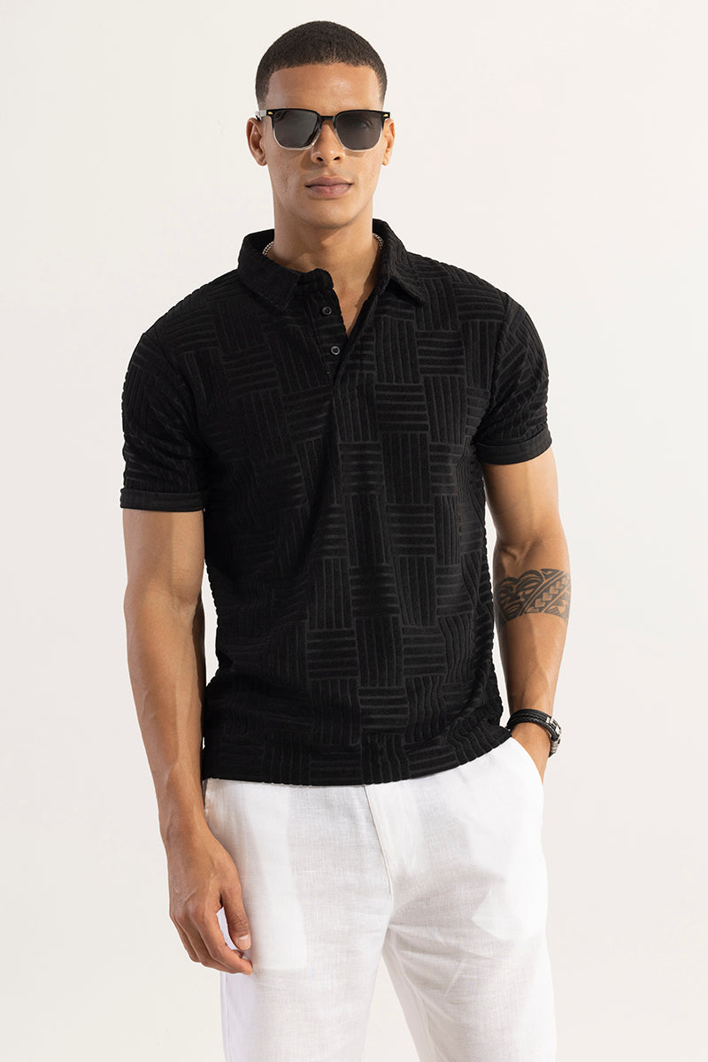 Quintet Black Polo T-Shirt