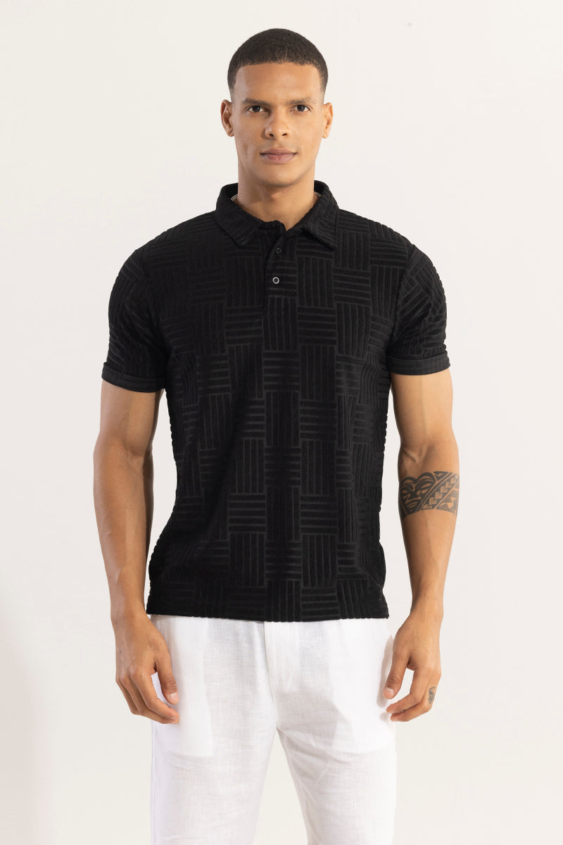 Quintet Black Polo T-Shirt