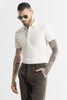 Quad Zig Off-White Polo T-Shirt