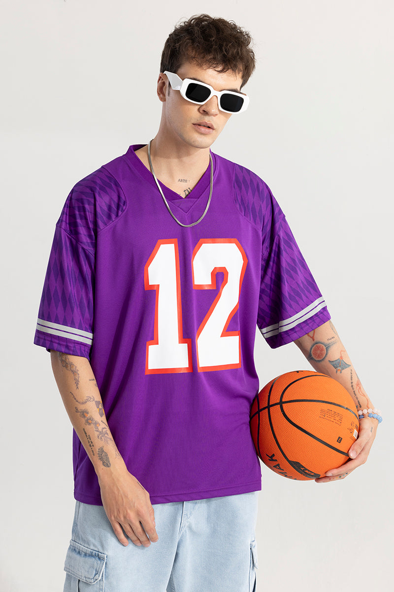 Buy Men's Renegade Purple Oversized T-Shirt Online | Snitch – SNITCH