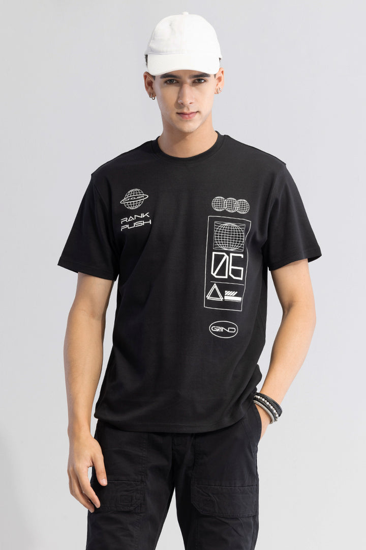 Rank Push Black T-Shirt