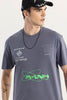 Another World Reflective Print Grey T-Shirt