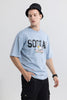 Social Blue Oversized T-Shirt