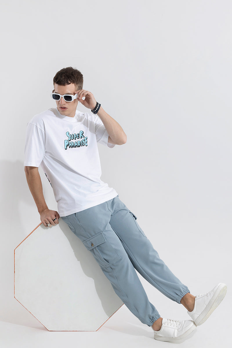 Super Paradise White Oversized T-Shirt