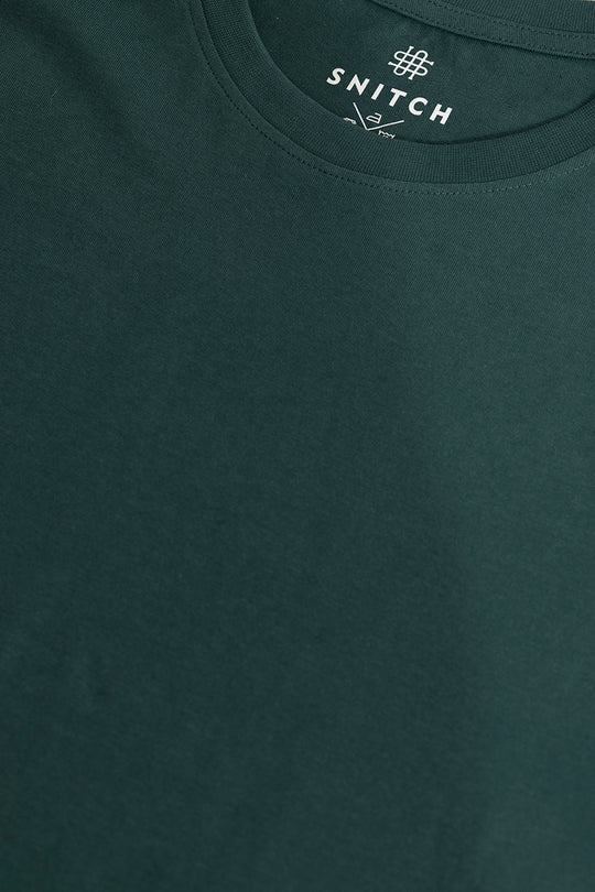 Buy Men's EasyEssentials Teal Green T-Shirt Online | SNITCH