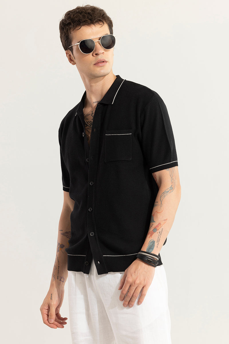 KnitEase Black Shirt