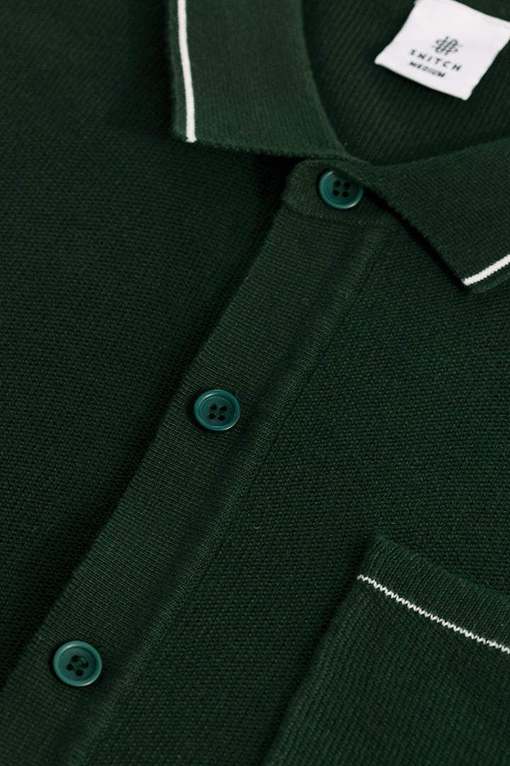 KnitEase Olive Shirt