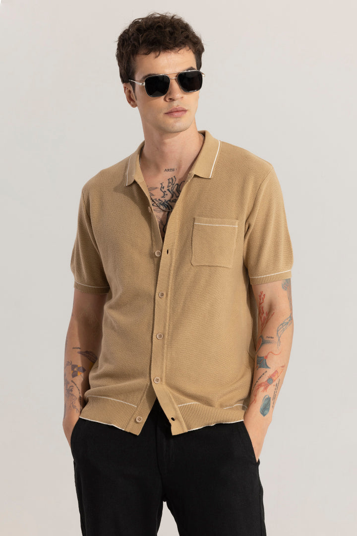 KnitEase Brown Shirt