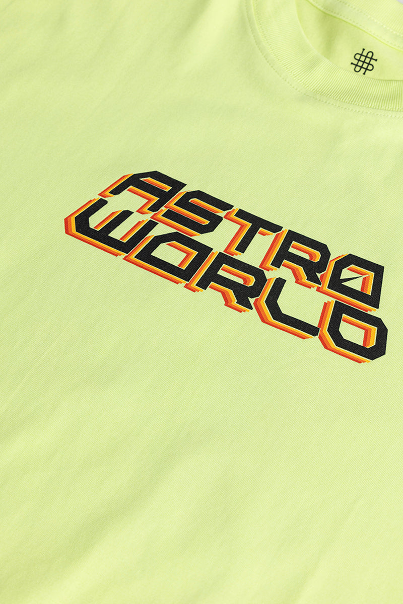 Astro World Green Oversized T-Shirt