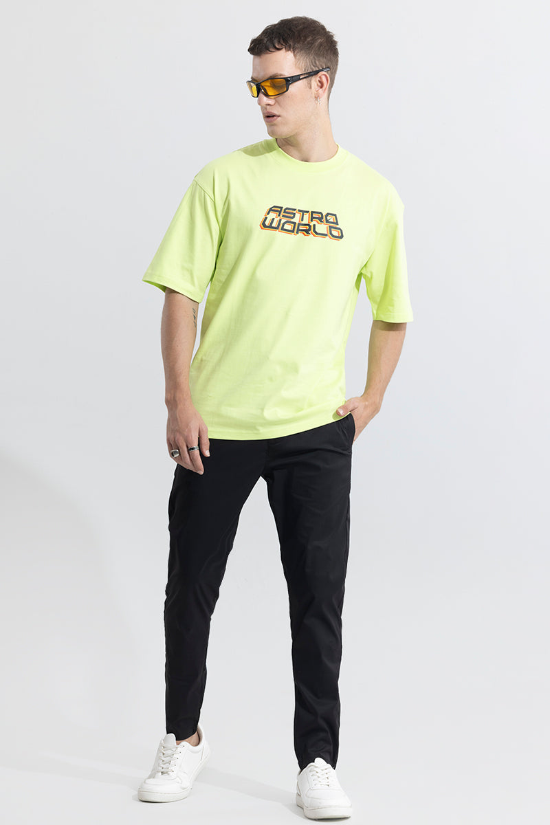 Astro World Green Oversized T-Shirt