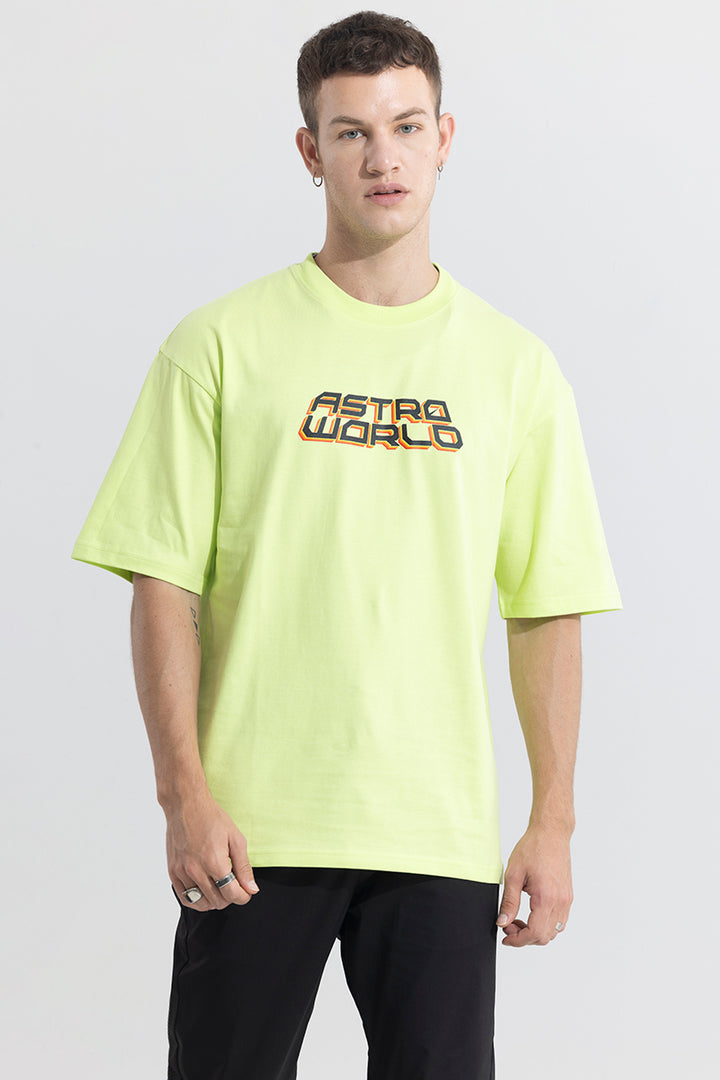 Astro World Green Oversized T-Shirt