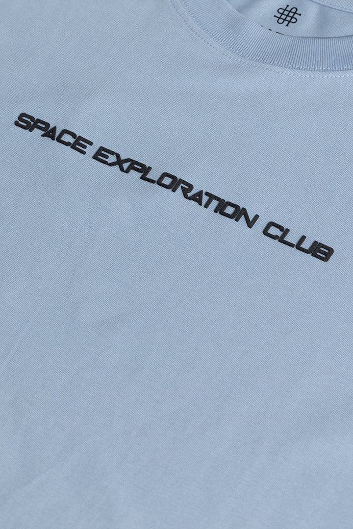 Space Exploration Club Blue Oversized T-Shirt