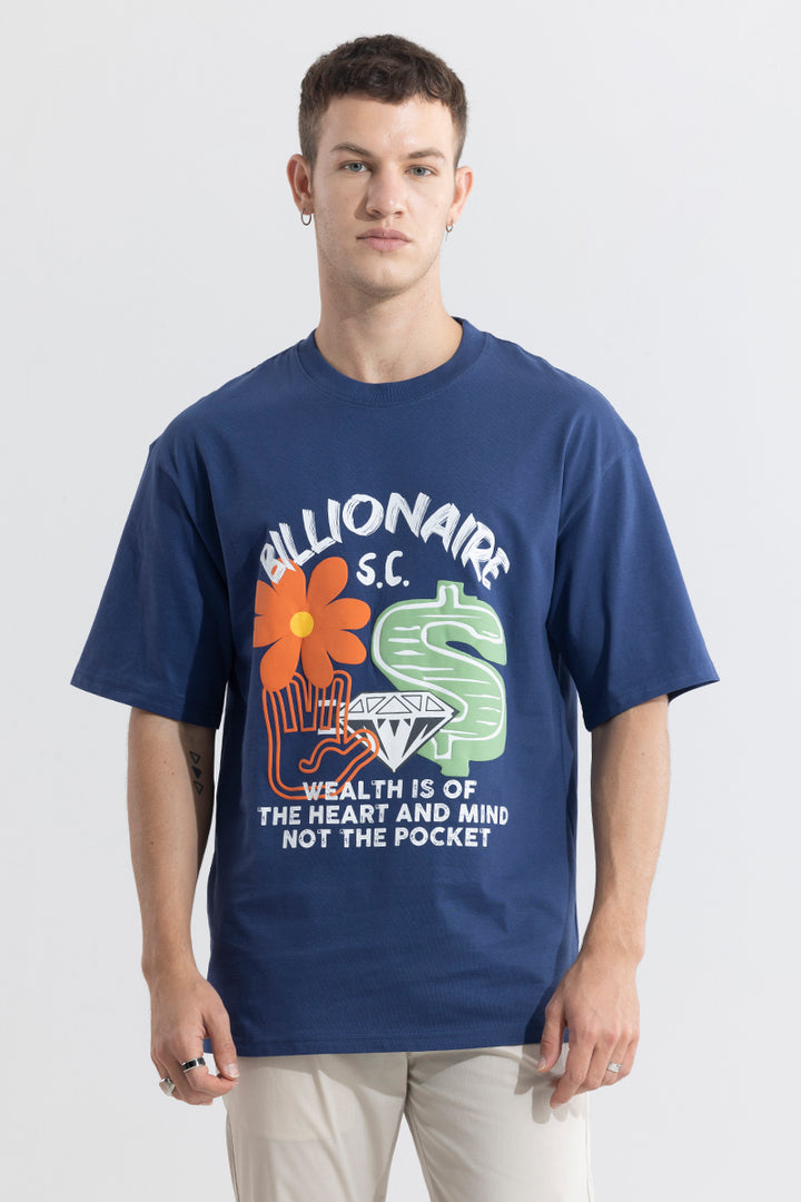 Billionaire Blue Oversized T-Shirt