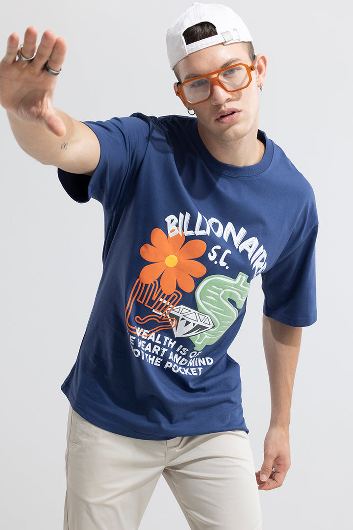 Billionaire Blue Oversized T-Shirt