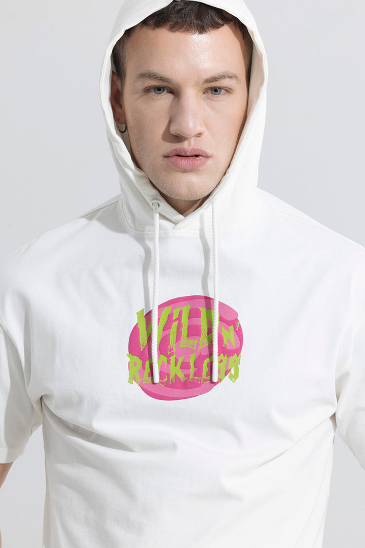 Wild And Reckless White Hoodie