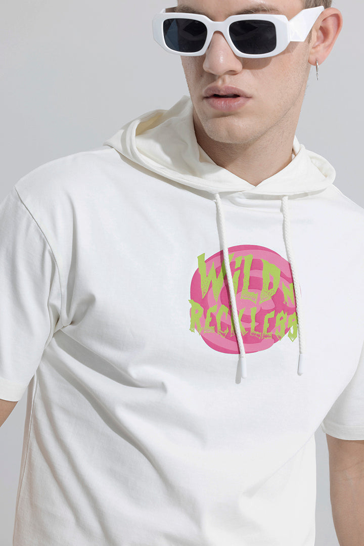 Wild And Reckless White Hoodie