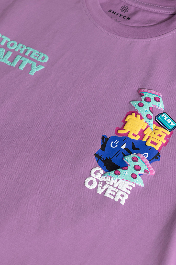 Game Over Purple T-Shirt