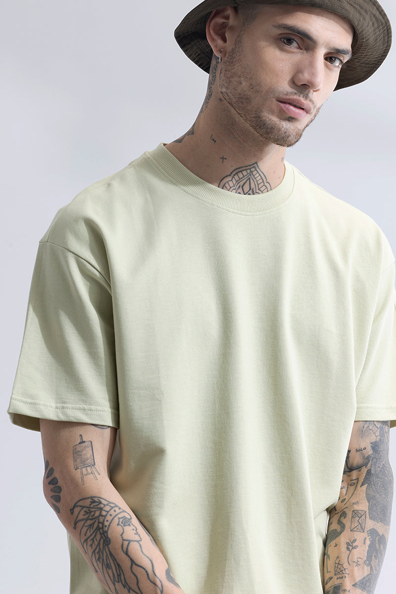 Solitude Pastel Green Oversized T-Shirt