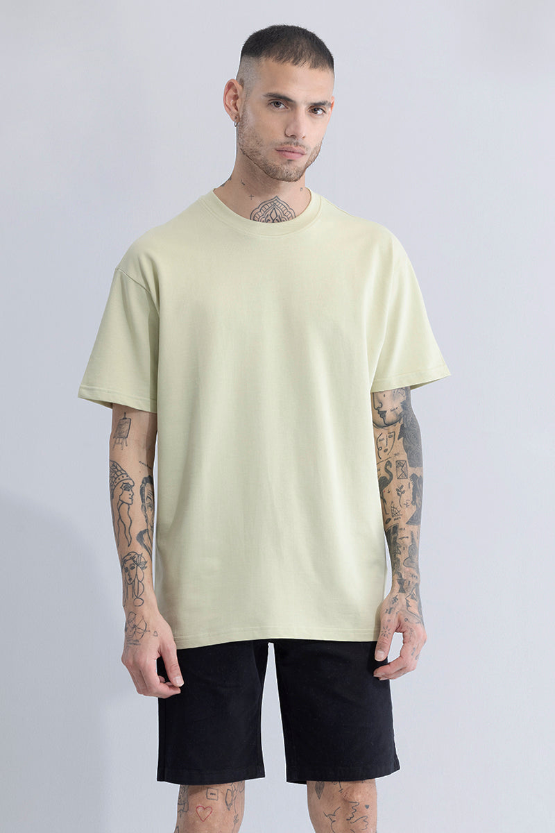 Solitude Pastel Green Oversized T-Shirt