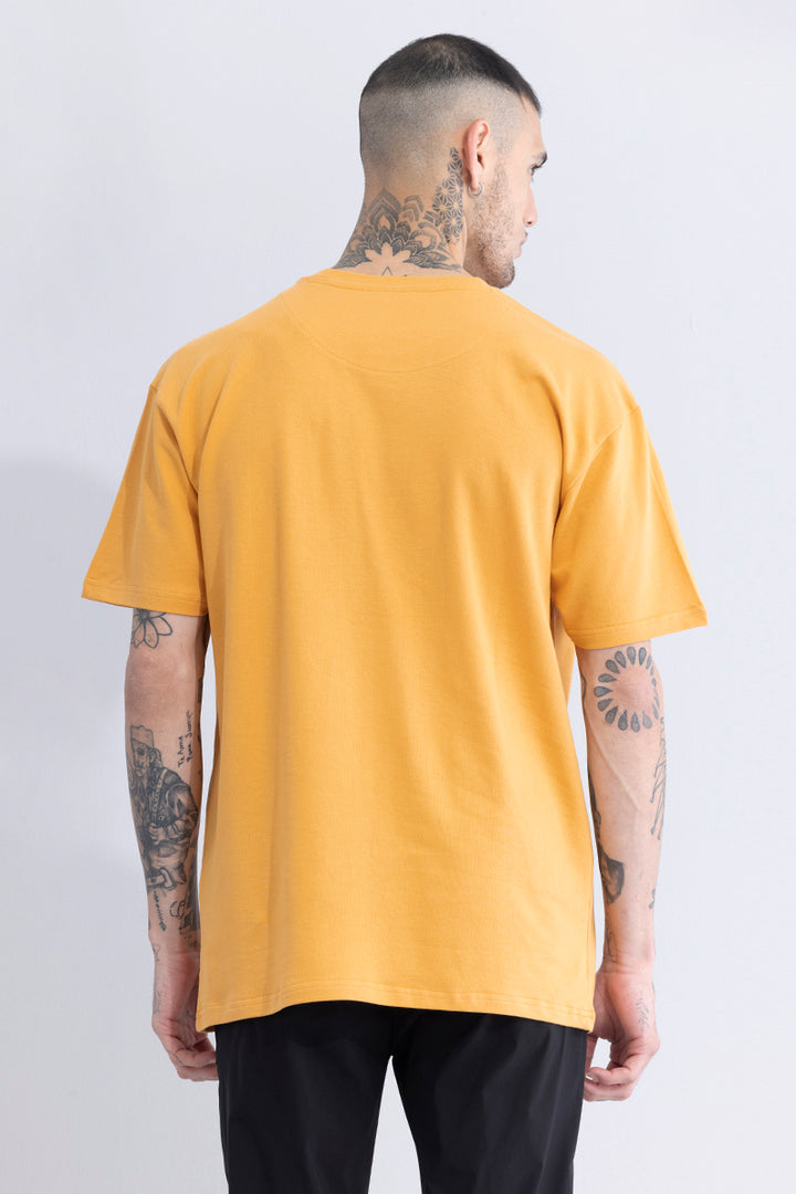 Solitude Pastel Orange Oversized T-Shirt