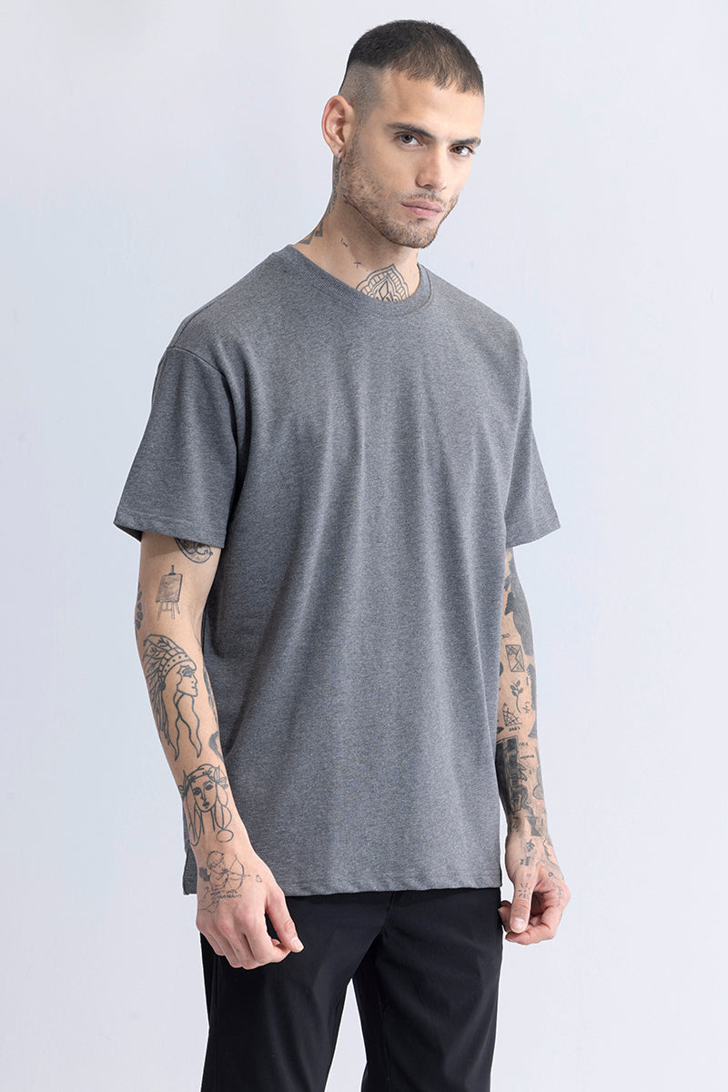 Solitude Grey Oversized T-Shirt