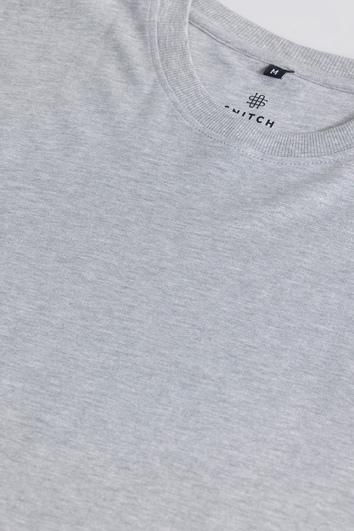 Solitude Ice Grey Oversized T-Shirt