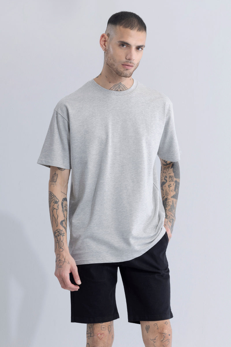 Solitude Ice Grey Oversized T-Shirt