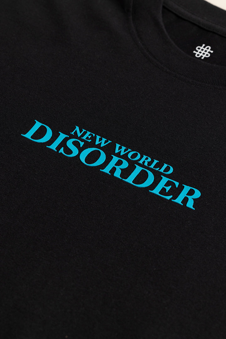 New World Disorder Black Oversized T-Shirt