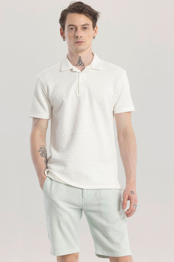 Stockade White Polo T-Shirt