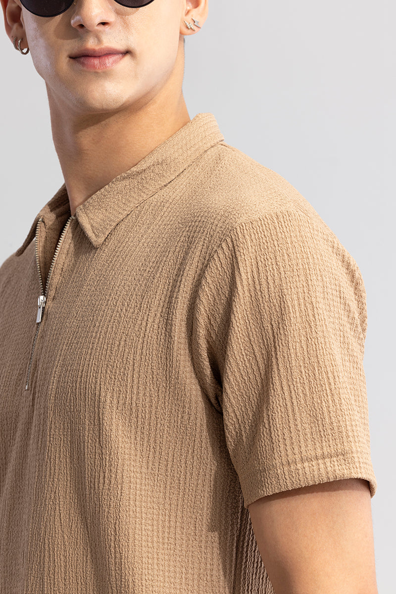 Pinnacle Beige Polo T-Shirt