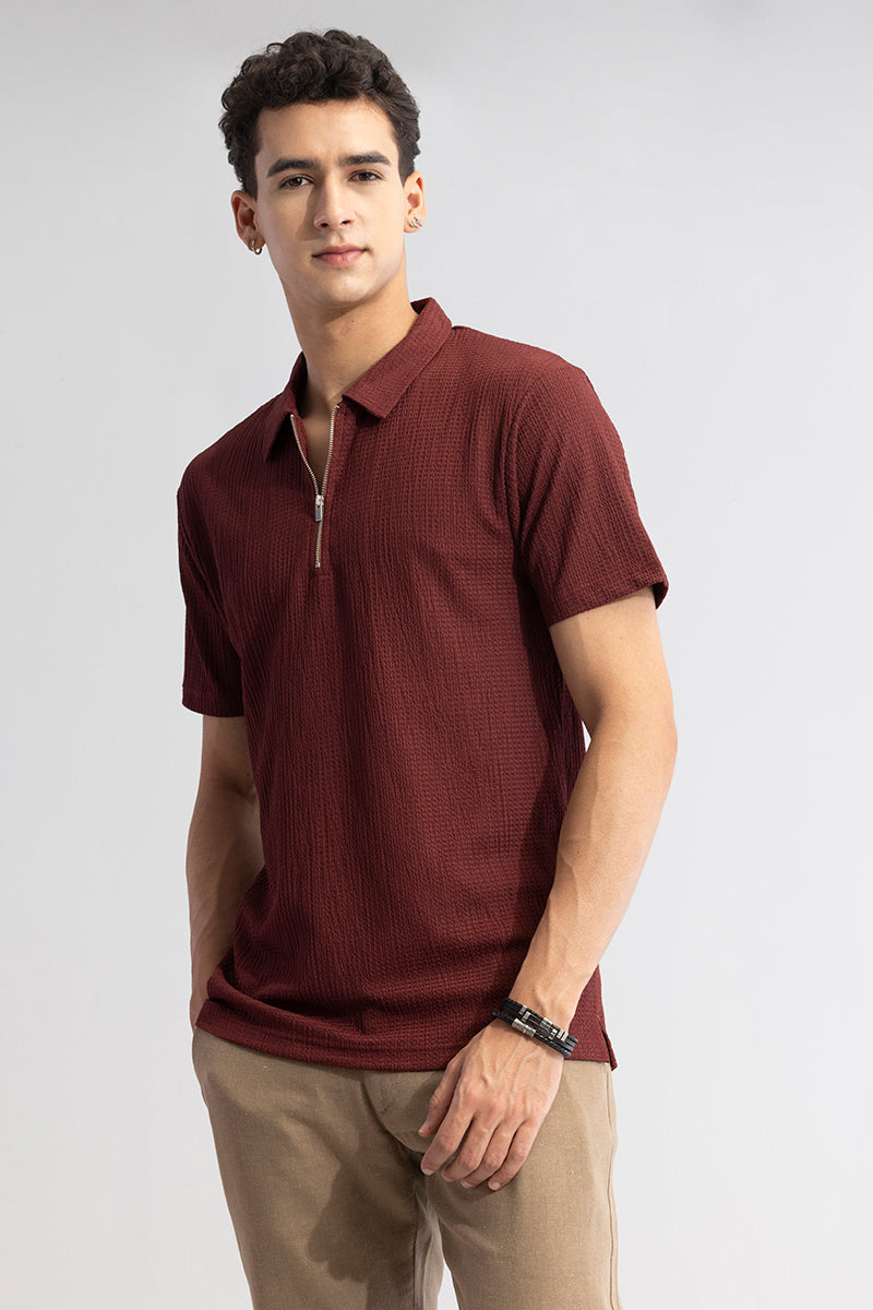 Pinnacle Maroon Polo T-Shirt