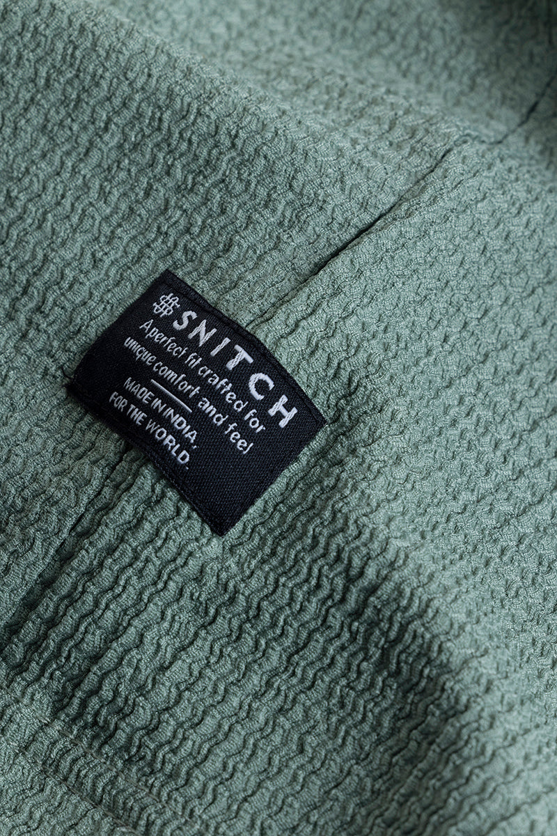 Tactile Green Textured T-Shirt