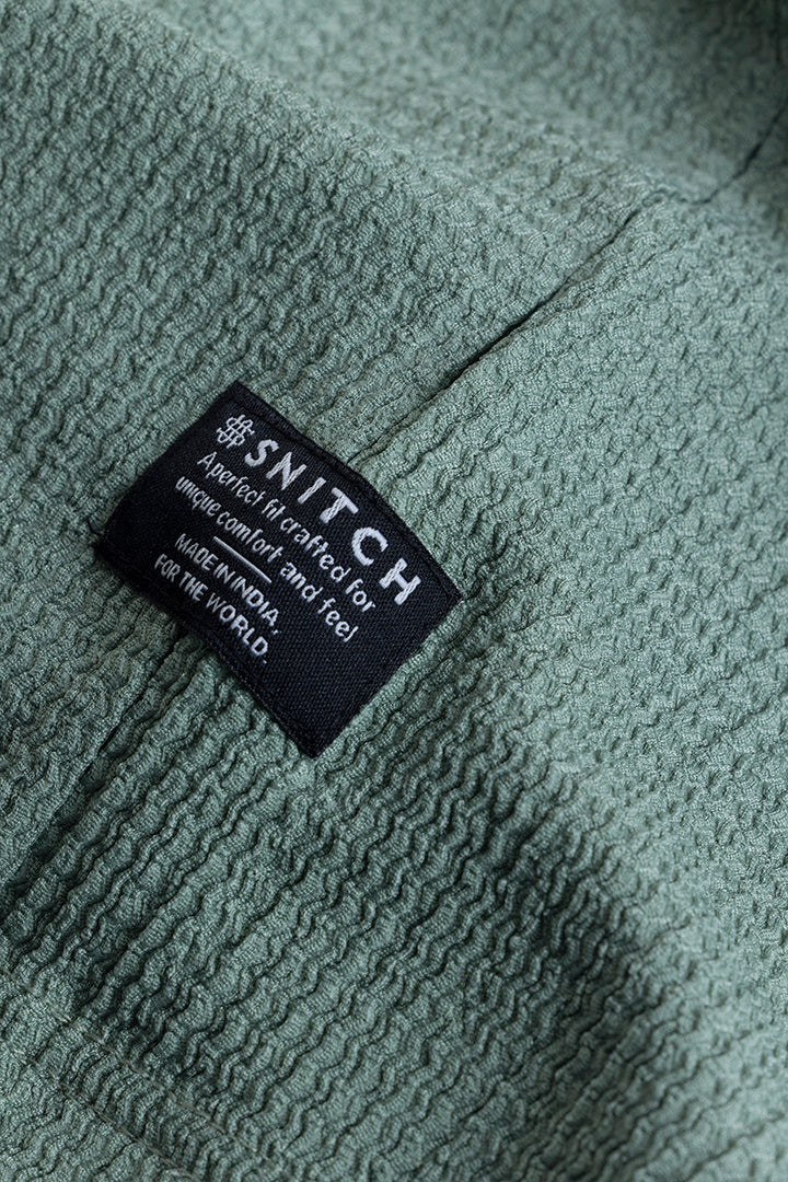 Tactile Green Textured T-Shirt