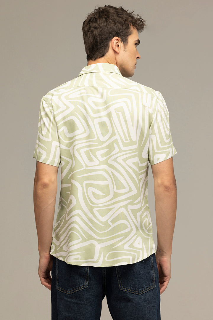 Maze Line Green Shirt