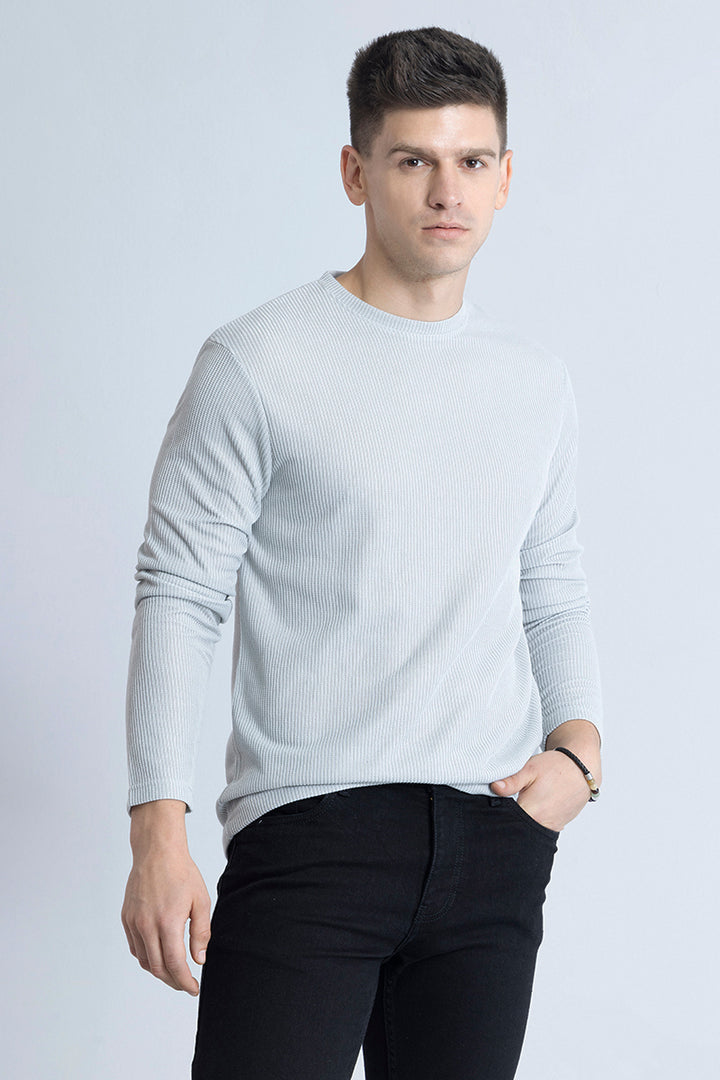 Waffle Texture Grey T-Shirt