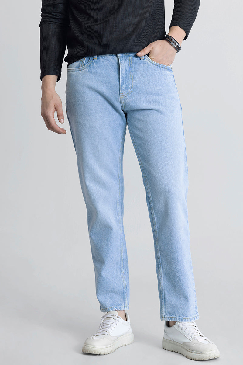 Refined Ice Blue Relaxed Fit Jeans