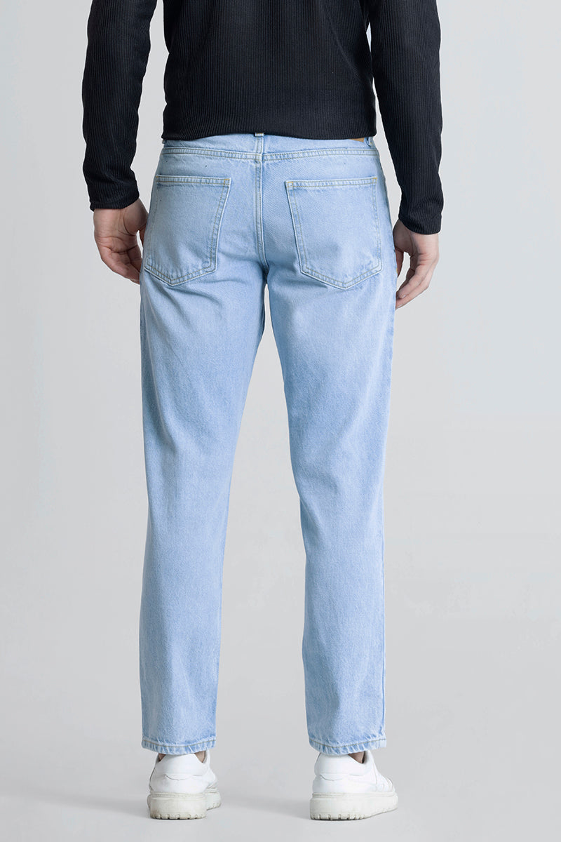 Refined Ice Blue Relaxed Fit Jeans