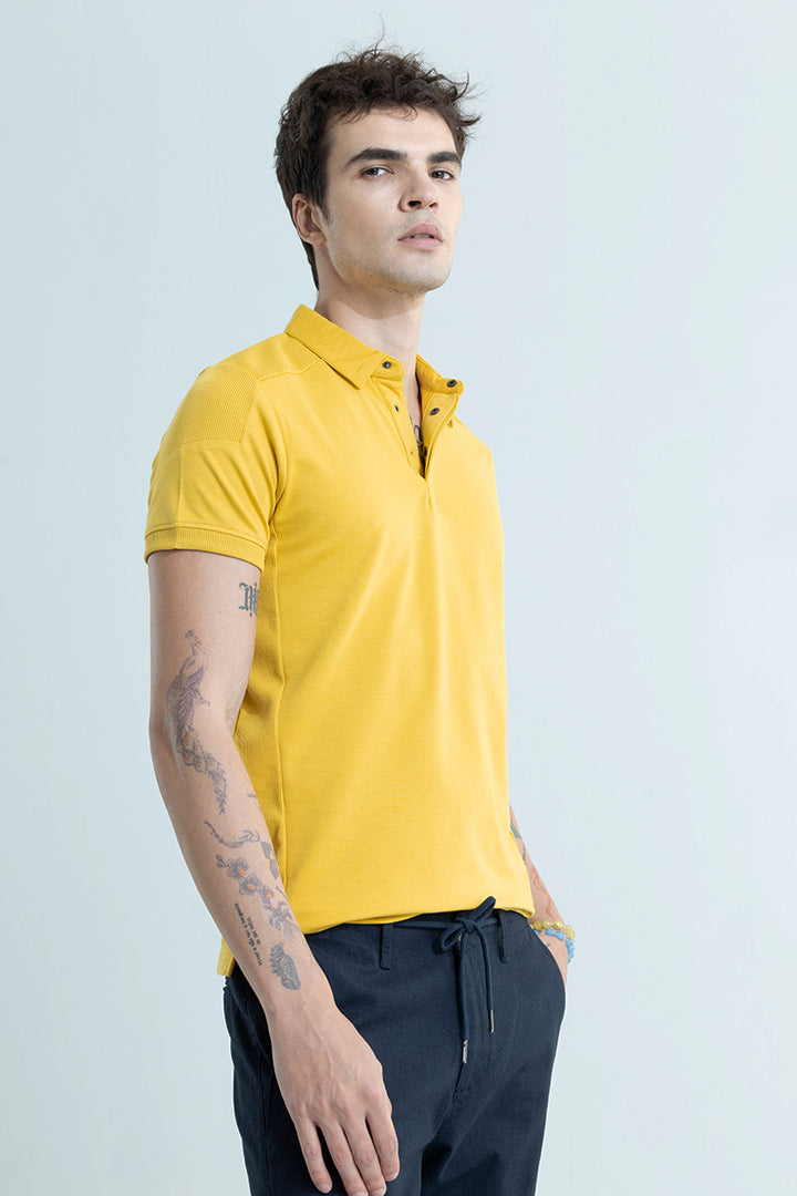 Urbanoid Yellow Polo T-Shirt