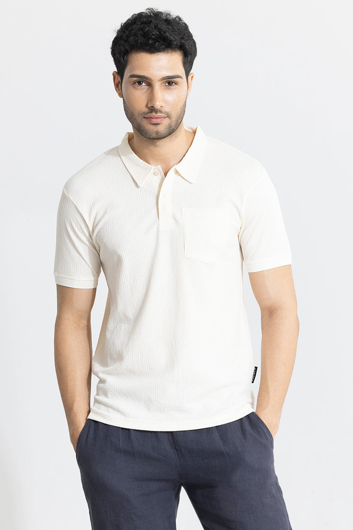 Roller Cream Polo T-Shirt