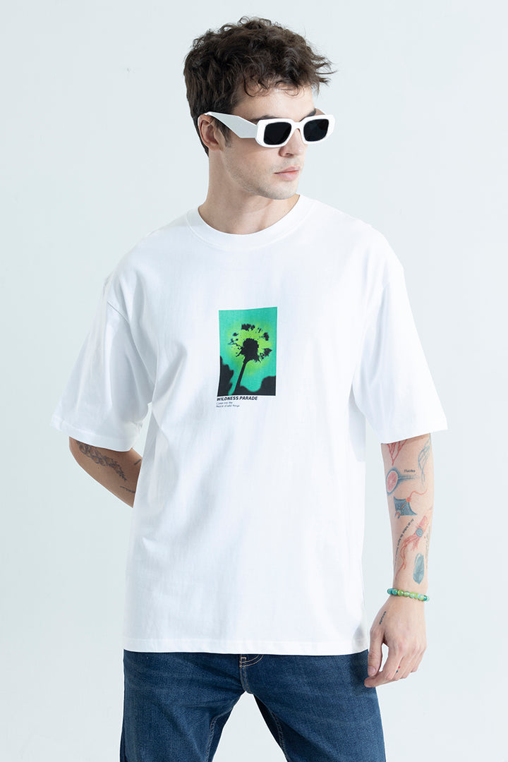 Wildness Parade White Oversized T-Shirt