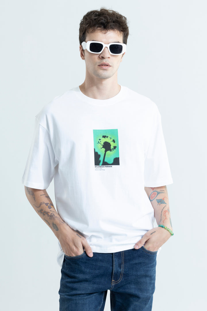 Wildness Parade White Oversized T-Shirt