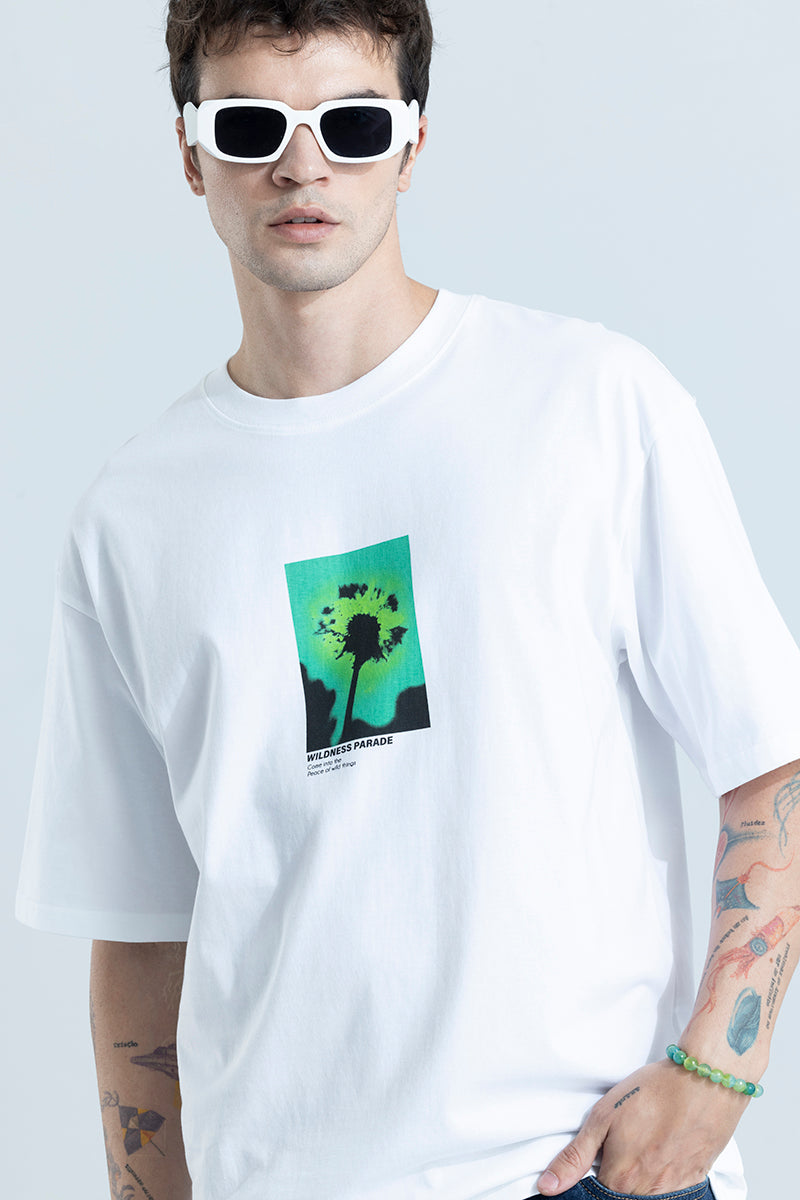 Wildness Parade White Oversized T-Shirt