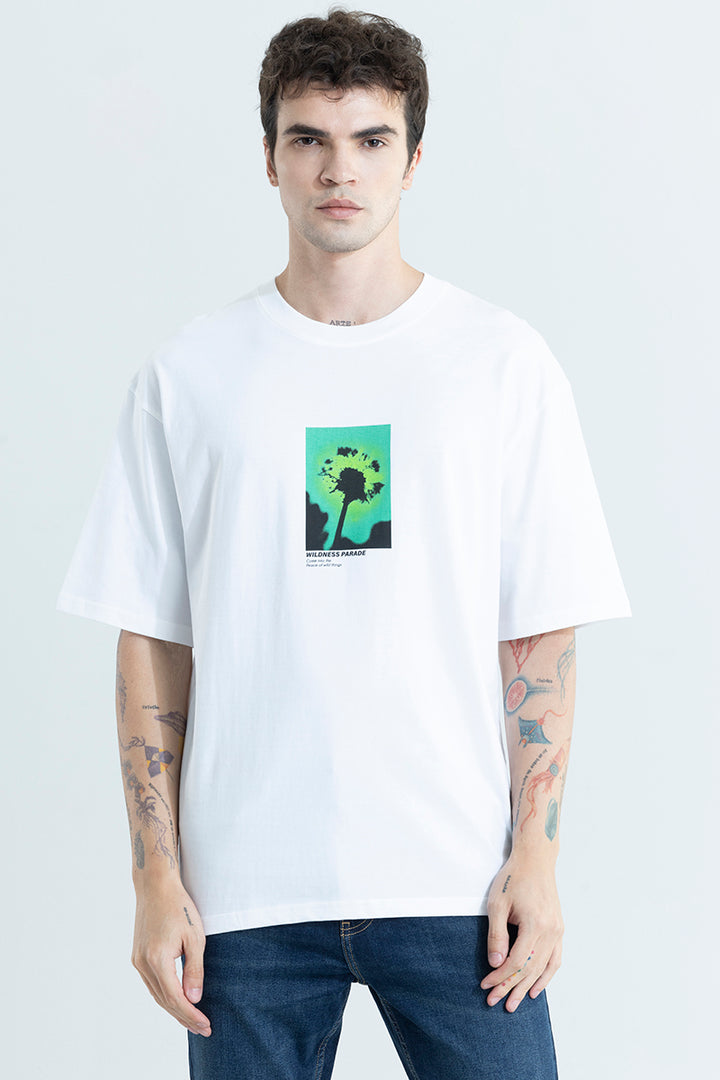 Wildness Parade White Oversized T-Shirt