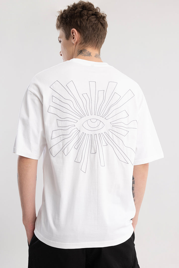 After Life White Oversized T-Shirt