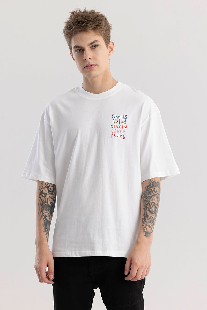 Toasti White Oversized T-Shirt