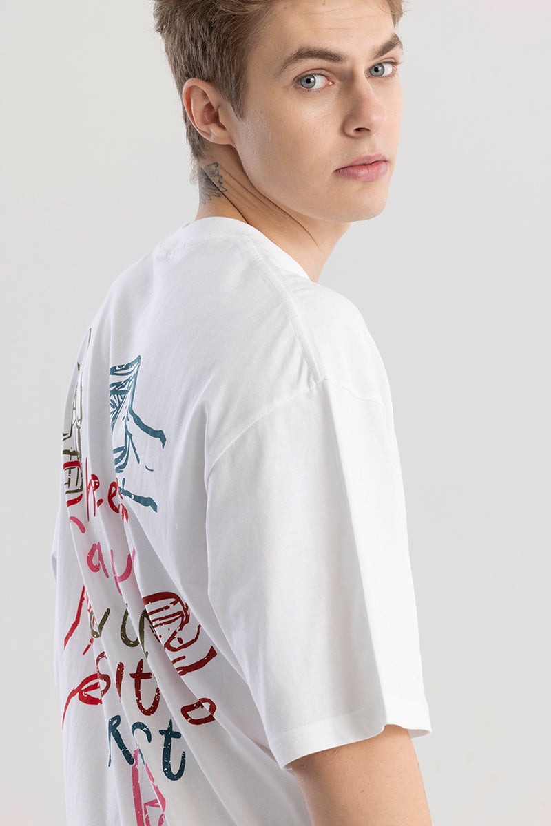 Toasti White Oversized T-Shirt