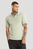 Light Green Knitted Polo T-Shirt