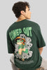 Zoned Out Dark Green Oversized T-Shirt