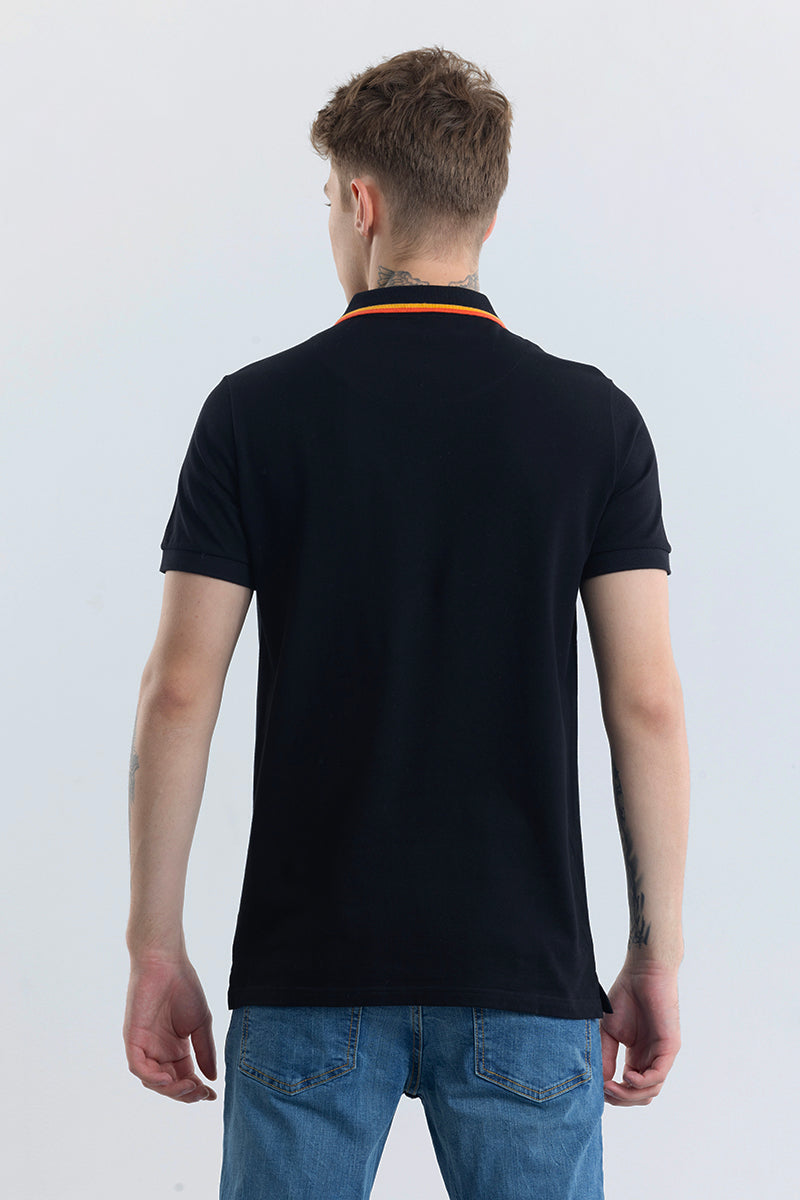 Nadia Black Polo T-Shirt