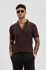 Dark Brown Polo Slim Fit T-Shirt